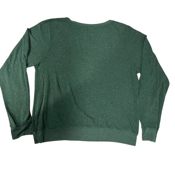 Wildfox Green Long Sleeve Pullover Sweatshirt L - Picture 5 of 10